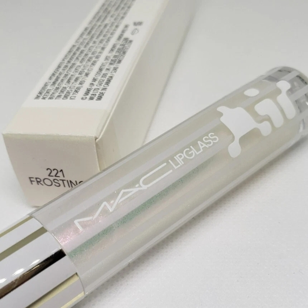 MAC Cosmetics Lipglass — Frosting (Sheer Iridescent White)